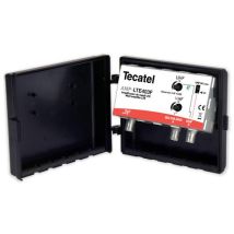 Tecatel Mast-Verstärker 40dB 2 Eingänge Frequenzbereich 470-790 MHz Einstellbare Verstärkung bis 15 dB 145 x 110 x 45 mm