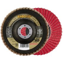 Rhodius - Jumbo Speed Extended, 10 Stück, 115 Mm, Korn 60, Fächerschleifscheibe