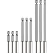 Confezione Da 9 Punte Per Cacciavite Magnetiche Da 1/4", Prolunga Per Punte Magnetiche Con Gambo Esagonale, Prolunga Per Punte Per Cacciavite, 