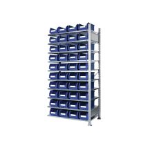Steckregal H2000xb1000xt400mm Anbauregal 10 Stahlböden 40 X Gr. 4 Blau