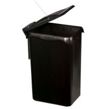 Rossignol – Pattumiera automatica in plastica 23L – 29x24x45 cm – Colore nero