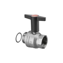 Oventrop – Rubinetto d'arresto sfera DN50 con tenuta piana – Genre raccord 2, Finitura metallica, Filettatura ingresso, Filettatura uscita