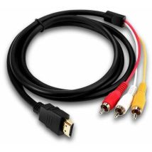 Cable Hdmi A Rca, Cable De Conversión Hd 1080p Para Decodificador Hdmi A 3rca, Adaptador De Cable De Audio Y Video Rojo Amarillo Blanco Para Tv Hdtv 