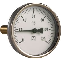 Thermomètre Bimétallique Afriso Bith 100 Mm 0-120°c