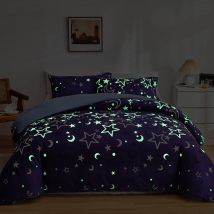 Phosphoreszierender Bettbezug 200x200 Cm Mit Kissenbezug 50x75cm - Ahlsen