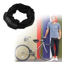 Swanew Lucchetto Per Bici Catene In Acciaio Per Ciclomotore Lucchetto A Combinazione Acciaio 120 Cm Alta Qualità