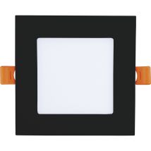 Led Spot - Einbaustrahler 9w 4000k Neutralweiß Ohne Led-punkte - Led Deckenspot 120x120mm, Schwarz 230v