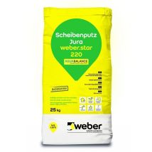 Weber.star 220 Aquabalance 2 Mm Scheibenputz 0010 Jura 25 Kg