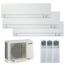 Kit Inverter Wi-fi 18000+9000+9000 Btu Mitsubishi Kit Mtsay9+9+18 Trial Climatiseurs Split