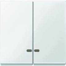 Merten - Wippe 2t Schalter Polarweiß Glänzend System M Meg3420-0319 Für Bussystem