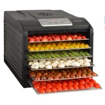Obst Und Gemüse Dörrgerät 6 Tabletts 500w - Kitchen Chef - Secco 6 Black