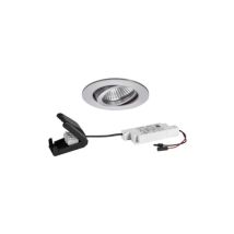 Brumberg - Bb18 Led-einbaustrahlerset, Dim2warm, Phasenabschnitt Dimmbar, Mit Anschlussbox, 6w, 460lm, 1800-3000k, Aluminium (3948
