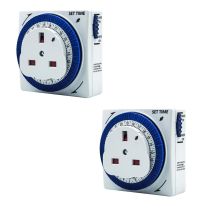X2 Uni-com 55297 Compact Segment Timers Security Auto Mains Plug Switch Unc55297