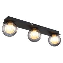 Globo - Plafón - Ander - Negro - Vidrio - G9 - 41928-3