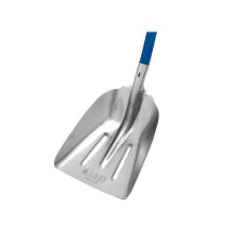 Pala de nieve de aluminio con mango de madera – 37cm x 43cm – Grosor 2,5mm – Peso 1200g