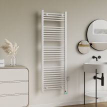 Termoarredo Scaldasalviette Elettrico Bianco 150x50 Cm 700w Termostato Digitale Warm