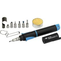 Kit de soldadura de gas 75W – Estuche plástico – Temperatura máxima 580 oC – Encendido piezoeléctrico