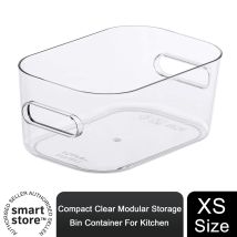 Orthex Sweden Ab - Smartstore Compact Clear Modular Storage Bin Container For Kitchen, Xs