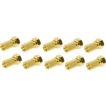Conector Coaxial Shiverpeaks Bs85008-10ag Chapado En Oro 10 Unidades