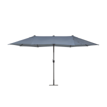 Ombrellone Alluminio Alu Twin Grigio 4,55x2,65mt