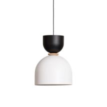 [neuwertig] B-ware Lamkur Clementine Pendelleuchte, Weiß/schwarz, 1 Flammig, E27