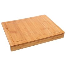 Planche À Découper Bambou Avec Rebord 45x34 Cm