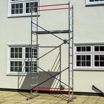 Home Master – Aluminium Scaffold Tower – 5m Height – 150kg Load Capacity – Easy Assembly – Ideal for DIY and Home Use