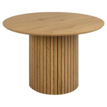 Yale Esstisch Ø120 cm Eiche Dekor – Eleganter Tisch für Esszimmer – Maximale Belastung 100 kg – Ideal für täglichen Gebrauch