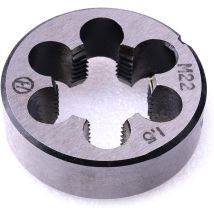 Filiere Metriche, Filiera Con Filettatura Metrica Destra M22 X 1,5 Mm, 1 Pz.