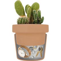 Blumentopftresor – 370189 – Durchmesser 12 cm – Höhe 13 cm – Abschließbares Geheimversteck – KH-Security