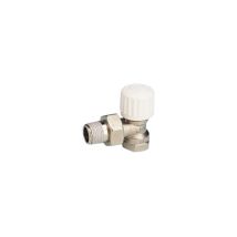 Pettinaroli – Rubinetto termostatico angolare 15x21 (1/2") – Filettatura femmina, Lunghezza: 52,5 mm, Altezza: 23 mm
