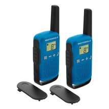 Motorola - Talkabout T42 Blau Walkie Talkies 4km 16 Kanäle Lcd-bildschirm