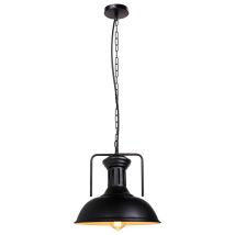 E27 Pendelleuchte Retro Industrielle Hängelampe 33cm Deckenleuchte Metall Pendelleuchte 1 Stücke Schwarz Und Weiß
