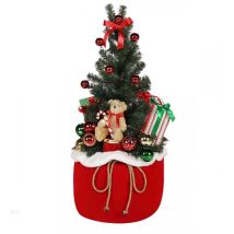 Albero Di Natale Luminoso Decorato Altezza 65cm