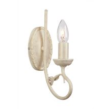 Olivia - 1 Licht Innenkerze Wandleuchte Gold, Elfenbein, E14 - Elstead