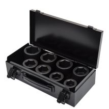 Powerhand - Ki-k1-1 Shallow 1 Impact Sockets Set 8pcs. In Carrying Case