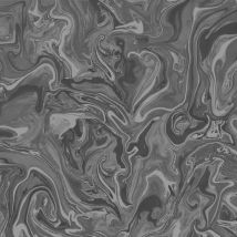 Fine Decor - Marble Charcoal Grey Silver Metallic Paste The Paper Wallpaper