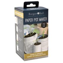 Burgon & Ball – Paper Pot Maker – Biodegradable Seedling Pots from Recycled Newspaper – Sustainable Wood – 3cm, 4.75cm, 6cm Diameters