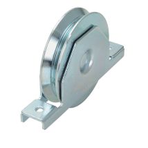 Ruota per cancelli con supporto – 80 mm – Acciaio zincato – 4 pezzi – Combi Arialdo