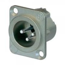 Neutrik Nc3md-lx Connettore Xlr Spina A Pannello Contatti Diritti Numero Poli (num): 3 Argento 1 Pz.