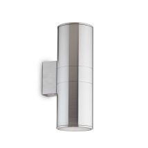 GEA LUCE Wandleuchte GUN AP2 BIG – Aluminium – IP54 – 2 x 60W E27 – 110 x 310 x 150 mm – Außenbeleuchtung