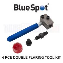Bluespot 4pc Double Car Brake Pipe Flaring Flare Tool Hand Kit 3/16" Sae