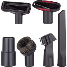 6 Pièces Accessoires Pour Aspirateur, Convient Aux Aspirateurs De Calibre 32 Mm,pour Embout Aspirateur Karcher/rowenta/hoover/xoiture/bosch/miele-