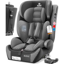 Kidiz - Triangle Premium Silla De Coche 9 Kg - 36 Kg 1-12 Años Grupo 1/2/3 Universal Homologado Según Ece R129/03 Con Isofix Gris