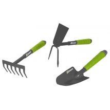 Lot 3 Outils De Jardinage, Bmi, Fleurs Serfouette, Rateau, Transplantoir