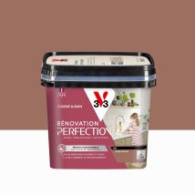Pintura Para Muebles, V33 Renovación De Cocinas Y Baños, 0,75 L, Ocre Rojo Mate V33