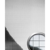 Wallface - Pannello Per Interni E Pareti Mosaico 27378 M-style Rivestimento Murale Autoadesivo Argento 0,96 Mq