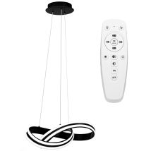 Toolight Pendelleuchte LED Schwarz – Elegantes Design – Energieeffizient – Fernbedienung – Einstellbare Farbtemperatur