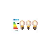 3er Set Vintage LED G45 E27 4W Edison-Lampe – Warmweiß – 220-240V – Höhe 8 cm – Durchmesser 5 cm