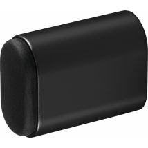 Hermeta - Tope Para Puerta De Pared 4700/4702/4704 Alu.black Elox.l.50mm